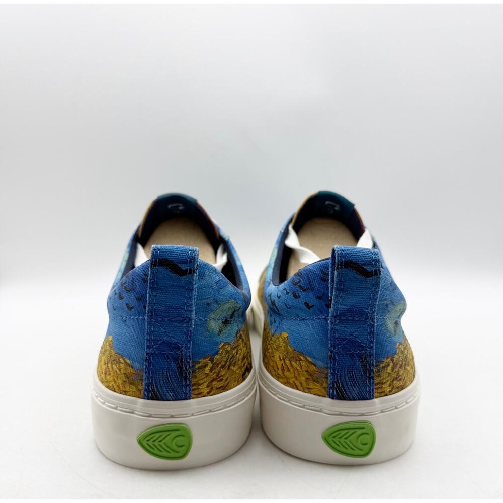 Cariuma X Van Gogh Womens VGM OCA Low Sneaker US 9 Blue Wheatfield Canvas NIB - Picture 9 of 14